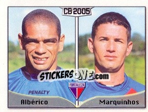 Sticker Albérico S. Da Silva / Marcos J. F. M. De Melo - Campeonato Brasileiro 2005 n. 185 - Panini