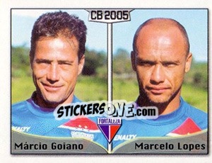 Sticker Márcio De Azevedo / Marcelo L. De Farias - Campeonato Brasileiro 2005 n. 186 - Panini