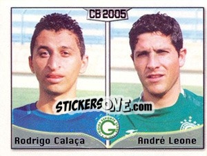 Sticker Rodrigo P. Calaça / André A. Leone - Campeonato Brasileiro 2005 n. 202 - Panini