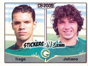 Sticker Tiago Alves Fraga / Juliano G. Soares - Campeonato Brasileiro 2005 n. 204 - Panini