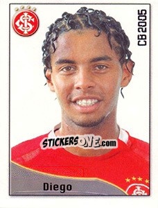 Cromo Diego de Lima Barcelos - Campeonato Brasileiro 2005 - Panini