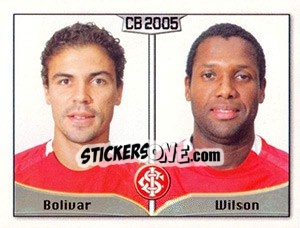 Sticker Fabian Guedes / Wilson R. dos Santos - Campeonato Brasileiro 2005 n. 219 - Panini