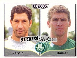Sticker Sérgio Luíz de Araújo / Daniel da Silva - Campeonato Brasileiro 2005 n. 253 - Panini