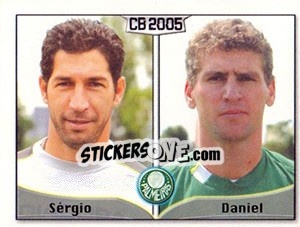 Cromo Sérgio Luíz de Araújo / Daniel da Silva - Campeonato Brasileiro 2005 - Panini