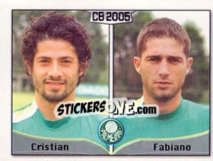 Sticker Cristian M. Cabral / Fabiano L. Rodrigues - Campeonato Brasileiro 2005 n. 254 - Panini