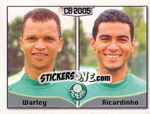 Sticker Warley S. dos Santos / José R. dos S. Oliveira - Campeonato Brasileiro 2005 n. 255 - Panini