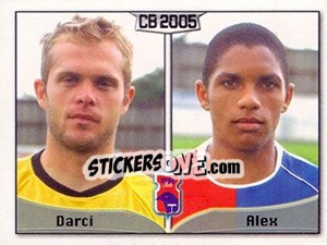 Sticker Darci Afonso J. Júnior / Alexsandro Ferreira - Campeonato Brasileiro 2005 - Panini