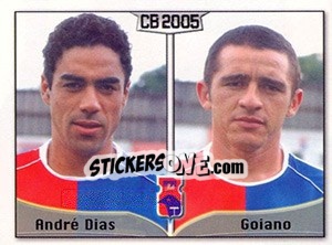 Cromo André Dias / Goiano - Campeonato Brasileiro 2005 - Panini