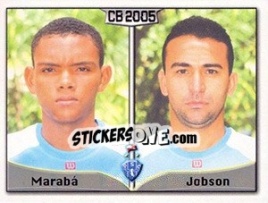 Sticker Márcio Da S. Gomes / Jóbson K. Da S. Costa - Campeonato Brasileiro 2005 n. 288 - Panini
