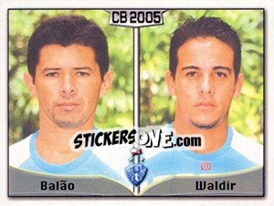 Sticker Sandro Jr. C. Da Costa / Waldir A. N. Da Silva - Campeonato Brasileiro 2005 n. 289 - Panini