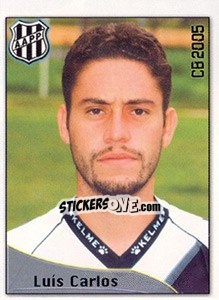 Cromo Luís Carlos da Silva Júnior - Campeonato Brasileiro 2005 n. 294 - Panini