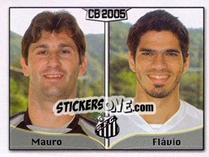 Sticker Mauro José Mestriner / Flávio Pinto De Souza - Campeonato Brasileiro 2005 n. 321 - Panini