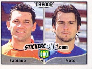 Sticker Fabiano P. de Camargo / Levino F. Horn Neto - Campeonato Brasileiro 2005 n. 338 - Panini
