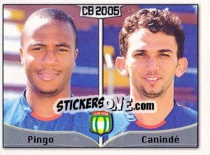 Sticker Erison C. dos S. Silva / Márcio Caetano Alves - Campeonato Brasileiro 2005 n. 339 - Panini