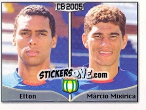 Sticker Elton R. Brandão - Márcio M. dos Santos - Campeonato Brasileiro 2005 n. 340 - Panini