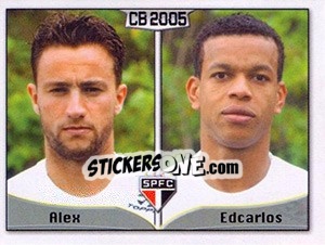 Sticker Alex B. C. Fernandes / Edcarlos C. Santos - Campeonato Brasileiro 2005 n. 356 - Panini
