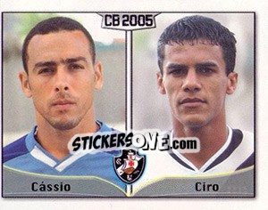 Cromo Cássio A. dos Anjos / Ciro Sena Júnior - Campeonato Brasileiro 2005 - Panini