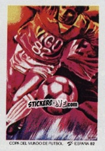 Sticker Vigo (poster) - FIFA World Cup España 1982 n. 8 - Panini