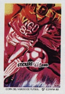 Sticker Vigo (poster) - FIFA World Cup España 1982 - Panini