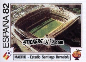 Sticker Madrid - Estadio Santiago Bernabeu - FIFA World Cup España 1982 n. 11 - Panini