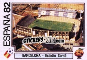 Sticker Barcelona - Estadio Sarria - FIFA World Cup España 1982 n. 14 - Panini