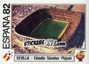 Sticker Sevilla - Estadio Sanchez Pizjuan - FIFA World Cup España 1982 - Panini