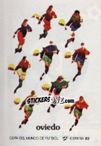 Sticker Oviedo (poster) - FIFA World Cup España 1982 n. 17 - Panini