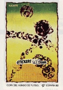 Sticker Alicante (Poster) - FIFA World Cup España 1982 n. 18 - Panini