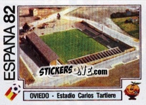 Cromo Oviedo - Estadio Carlos Tatiere - FIFA World Cup España 1982 - Panini