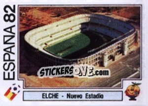 Cromo Elche - Nuevo Estadio - FIFA World Cup España 1982 - Panini