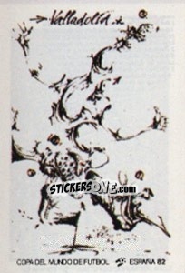 Sticker Valladolid (poster) - FIFA World Cup España 1982 n. 27 - Panini