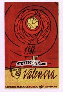 Sticker Valencia (poster) - FIFA World Cup España 1982 - Panini