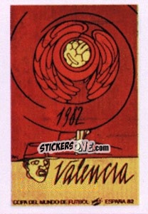 Sticker Valencia (poster) - FIFA World Cup España 1982 n. 28 - Panini