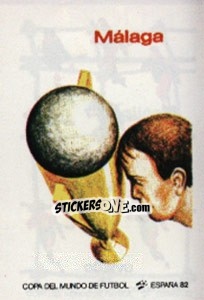 Sticker Malaga (poster) - FIFA World Cup España 1982 n. 30 - Panini