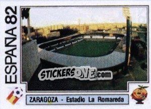 Sticker Zaragoza - Estadio La Romareda - FIFA World Cup España 1982 n. 34 - Panini