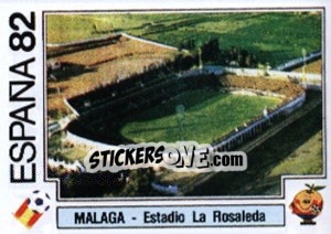 Figurina Malaga - Estadio La Rosaleda - FIFA World Cup España 1982 - Panini