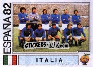 Figurina Italia (team) - FIFA World Cup España 1982 - Panini