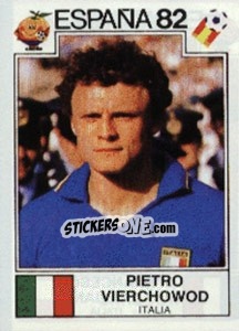Cromo Pietro Vierchowod - FIFA World Cup España 1982 - Panini
