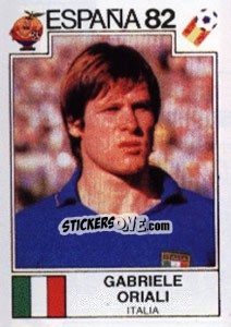 Sticker Gabriele Oriali - FIFA World Cup España 1982 - Panini
