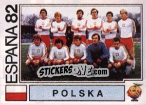 Figurina Polska (team) - FIFA World Cup España 1982 - Panini
