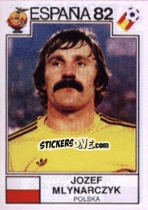 Cromo Jozef Mlynarczyk - FIFA World Cup España 1982 - Panini