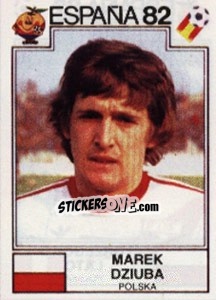 Sticker Marek Dziuba - FIFA World Cup España 1982 n. 57 - Panini