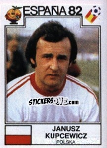 Cromo Janusz Kupcewicz - FIFA World Cup España 1982 - Panini