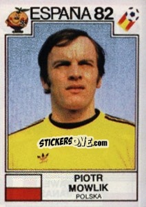 Cromo Piotr Mowlik - FIFA World Cup España 1982 - Panini