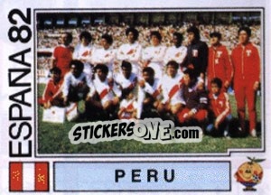 Sticker Peru (team) - FIFA World Cup España 1982 n. 73 - Panini