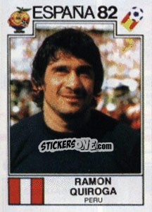 Sticker Ramon Quiroga - FIFA World Cup España 1982 n. 74 - Panini