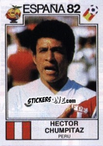 Cromo Hector Chumpitaz - FIFA World Cup España 1982 - Panini