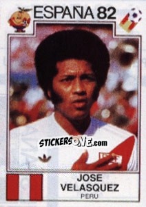 Sticker Jose Velasquez - FIFA World Cup España 1982 - Panini