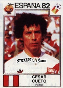 Sticker Cesar Cueto - FIFA World Cup España 1982 - Panini