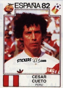 Sticker Cesar Cueto - FIFA World Cup España 1982 n. 82 - Panini